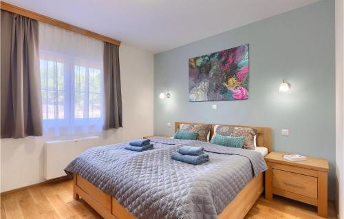 Ένα ή περισσότερα κρεβάτια σε δωμάτιο στο Villa Krase