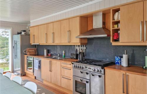 Η κουζίνα ή μικρή κουζίνα στο Lovely Home In Grimstad