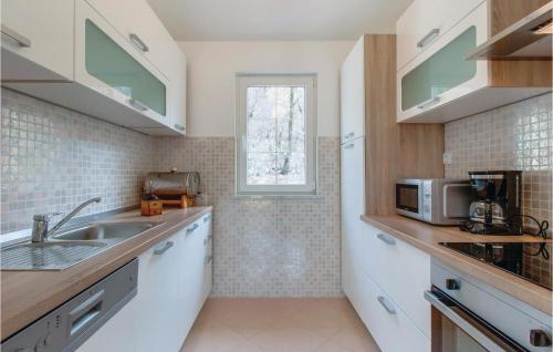 Dapur atau dapur kecil di Amazing Apartment In Porozina With Wifi
