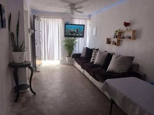 Χώρος καθιστικού στο casa amueblada zona sur