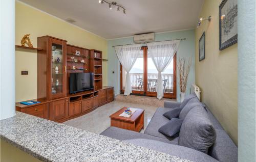 TV a/nebo společenská místnost v ubytování Apartment Labin 22 With Outdoor Swimmingpool
