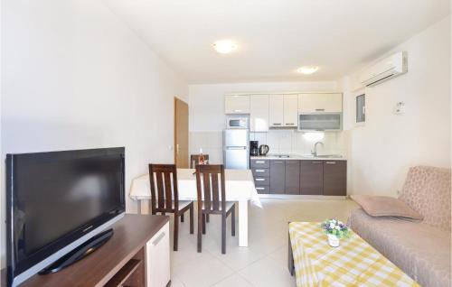 Kuchyň nebo kuchyňský kout v ubytování One-Bedroom Apartment In Stanici