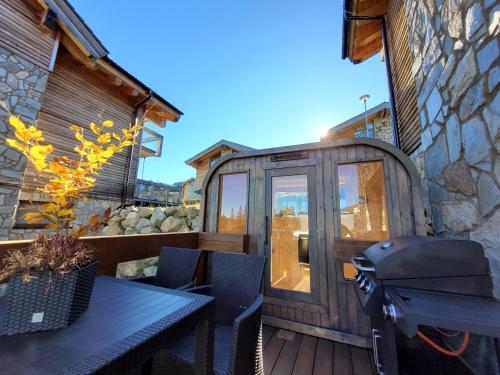 Balkón nebo terasa v ubytování Chalet Alaskit Jasná