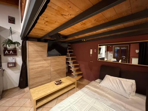Postel nebo postele na pokoji v ubytování A&A Attic
