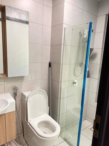 Koupelna v ubytování Apartment in Batu Kawan