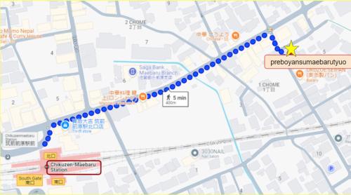 a map of the proposed improvements to the freeway at Prevoyance前原中央 in Itoshima