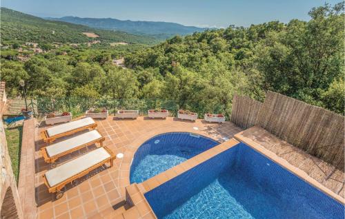 The swimming pool at or close to Beautiful Home In Sant Miquel Daro