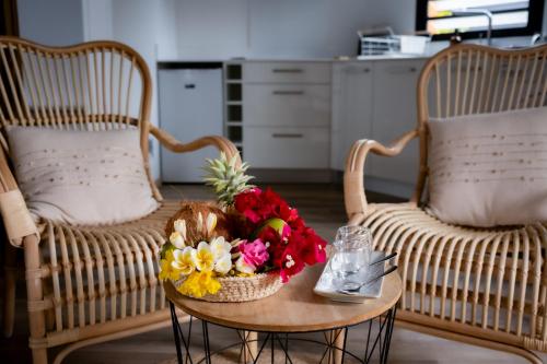 Гостиная зона в Chalet Tropical Saint-Gilles les Bains
