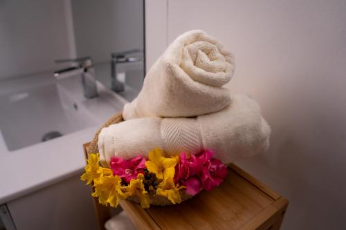 Ванная комната в Chalet Tropical Saint-Gilles les Bains