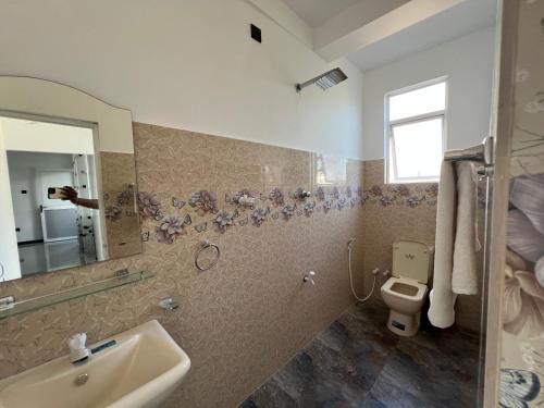 Koupelna v ubytování Nio Lit