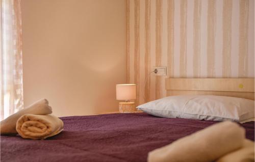 En eller flere senge i et værelse på One-Bedroom Apartment In Stanici