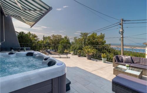 Balkón nebo terasa v ubytování Lovely Home In Crikvenica With Sauna