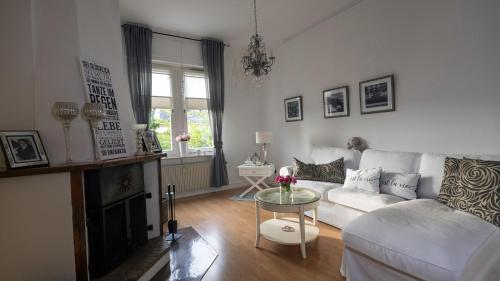 Postel nebo postele na pokoji v ubytování Nostalgie-Loft