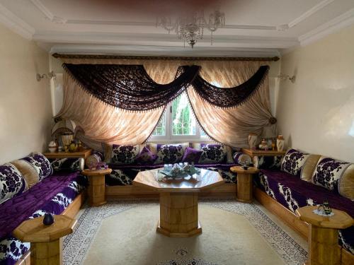 Χώρος καθιστικού στο Appartement familial