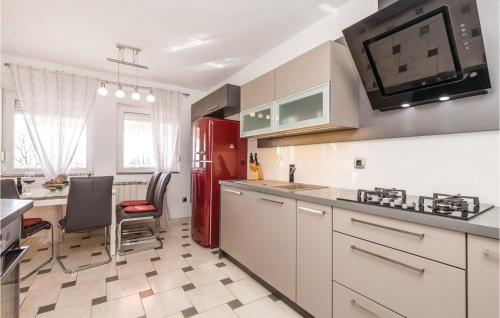 Η κουζίνα ή μικρή κουζίνα στο Nice Apartment In Rijeka With Wifi