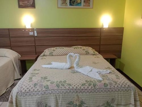 Postel nebo postele na pokoji v ubytování Refúgio familiar