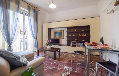 a living room with a couch and a table at Elena Rosetta Rizzo in Chiavari