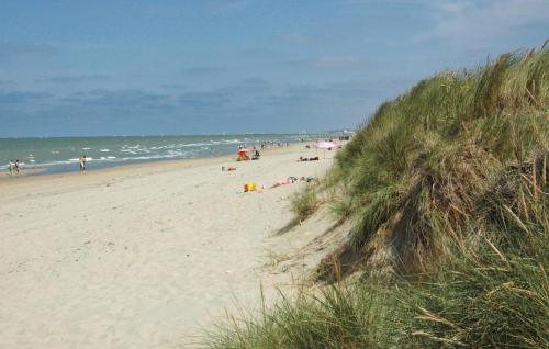 a group of people on a beach near the ocean at Aphrodite in Oostduinkerke