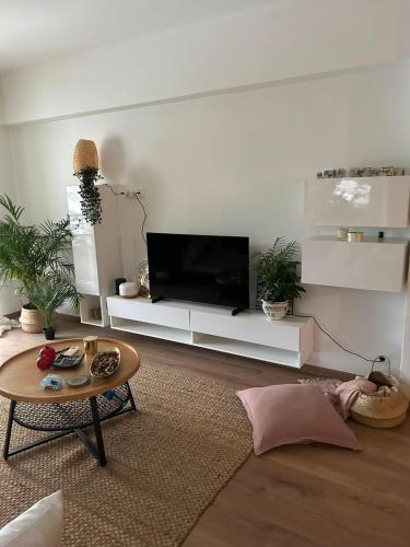 TV a/nebo společenská místnost v ubytování Zen Alimos