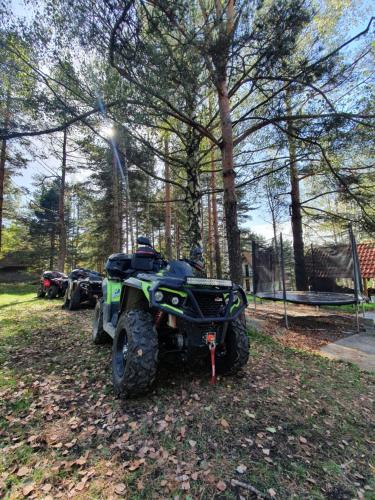 a four wheeler parked on the grass in a park at Sveti Pantelejmon Divčibare in Divčibare
