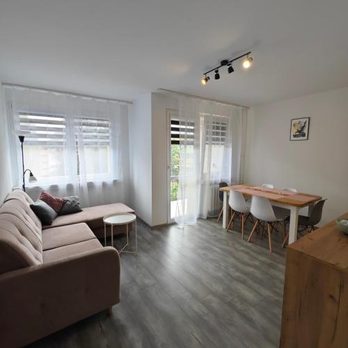Χώρος καθιστικού στο Apartament Chrobrego