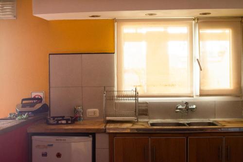 Kuchyň nebo kuchyňský kout v ubytování Canu Loft