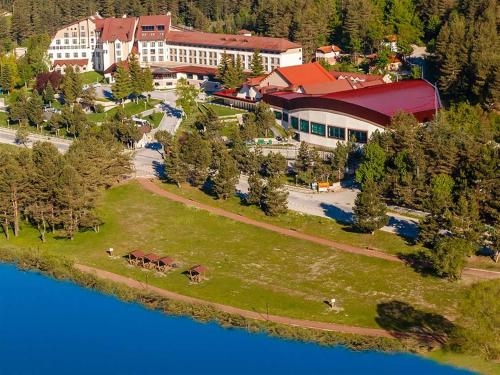 A bird's-eye view of Abant Palace Hotel