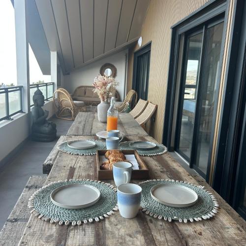 Ποτά στο Les vagues de 3 bassins Superbe appartement Spa