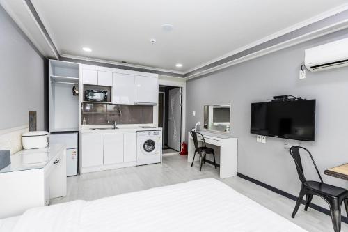 Η κουζίνα ή μικρή κουζίνα στο Mulddeule Shimpang Resort