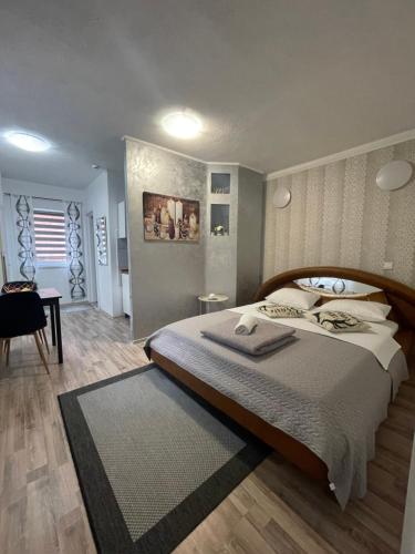 Ένα ή περισσότερα κρεβάτια σε δωμάτιο στο Motel Liberta