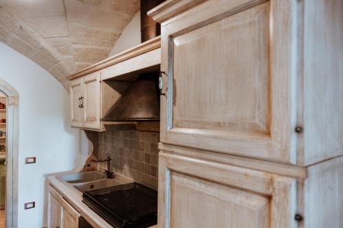Kuchyň nebo kuchyňský kout v ubytování VinTage rooms
