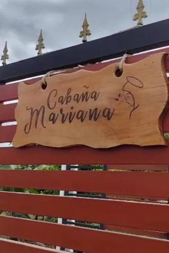 Ein Zertifikat, Auszeichnung, Logo oder anderes Dokument, das in der Unterkunft Cabaña Mariana ausgestellt ist