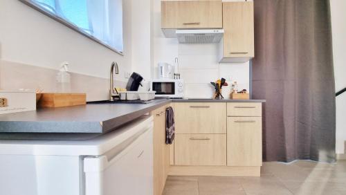 Dapur atau dapur kecil di Gîte « chez les Bernaux »