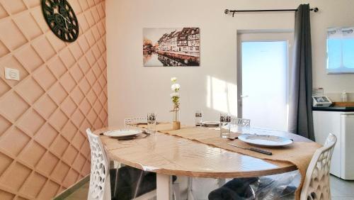 Dapur atau dapur kecil di Gîte « chez les Bernaux »