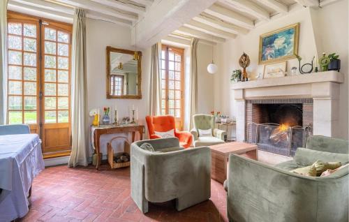Posezení v ubytování Au vieux Château