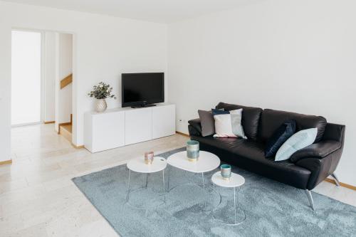 TV a/nebo společenská místnost v ubytování Apartment Löwengarten 26