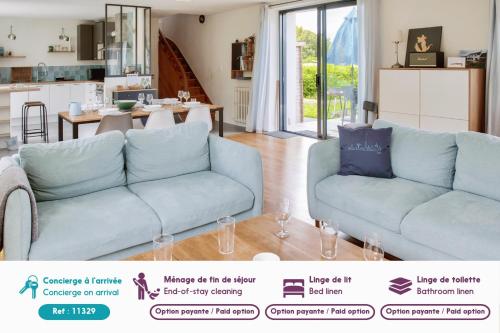 Photo de la galerie de l'établissement Maison pour 7 - Grand jardin - 950m de la plage, à Loctudy