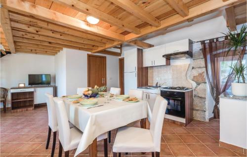 Kuchyň nebo kuchyňský kout v ubytování Nice Home In Moscenicka Draga