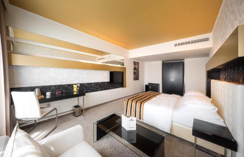 Katil atau katil-katil dalam bilik di Grandior Hotel Prague