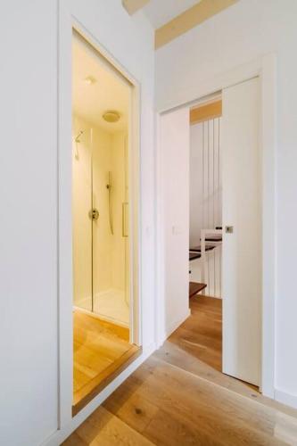 an empty hallway with a door to a room at Casa Rei Sanxo, 8A - Valldemossa in Valldemossa