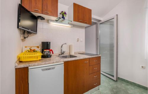 Η κουζίνα ή μικρή κουζίνα στο 1 Bedroom Nice Apartment In Brzac
