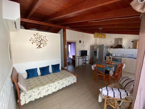 A kitchen or kitchenette at Nikos Studios Meltemi Family Suite Penthouse