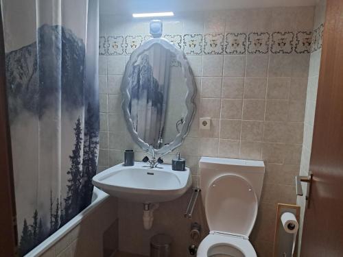 Kúpeľňa v ubytovaní Grubhof Treetops