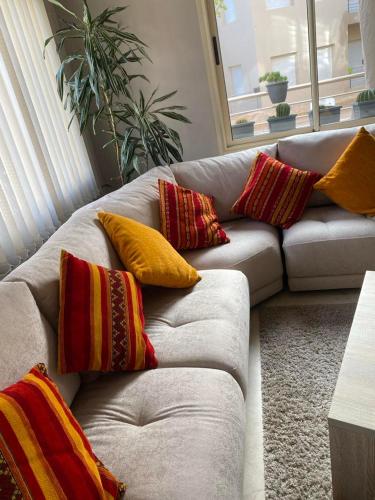 Posezení v ubytování APPARTEMENT BORDURE PLAGE