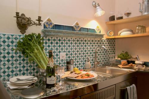 Dapur atau dapur kecil di Boutique-Hotel Guesthouse Le Locle