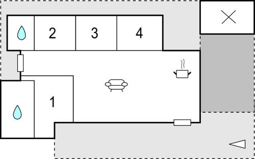 a block diagram of a periodic table of elements at Four-Bedroom Holiday Home In Lundby in Lundby