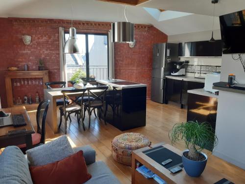 Η κουζίνα ή μικρή κουζίνα στο Bel appartement T2 atypique