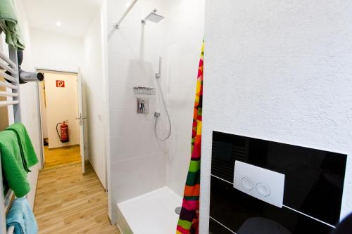 Koupelna v ubytování Salzzimmer Dortmund