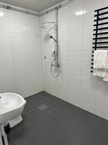 Koupelna v ubytování Hotell Salem