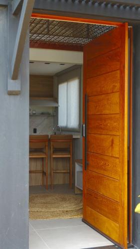 Dapur atau dapur kecil di Pousada Villa Lagoon